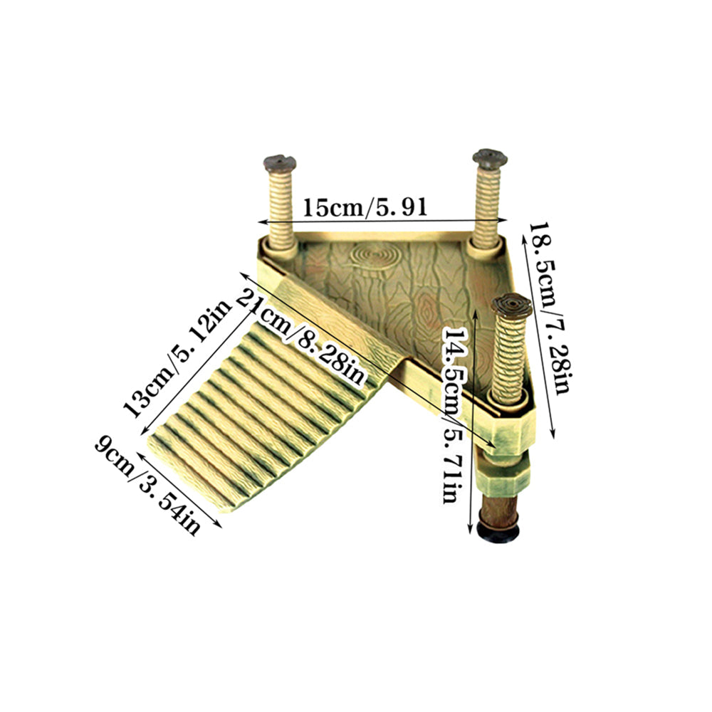 Floating Turtle Platform with Climbing Ramp for Aquariums and Reptile Tanks