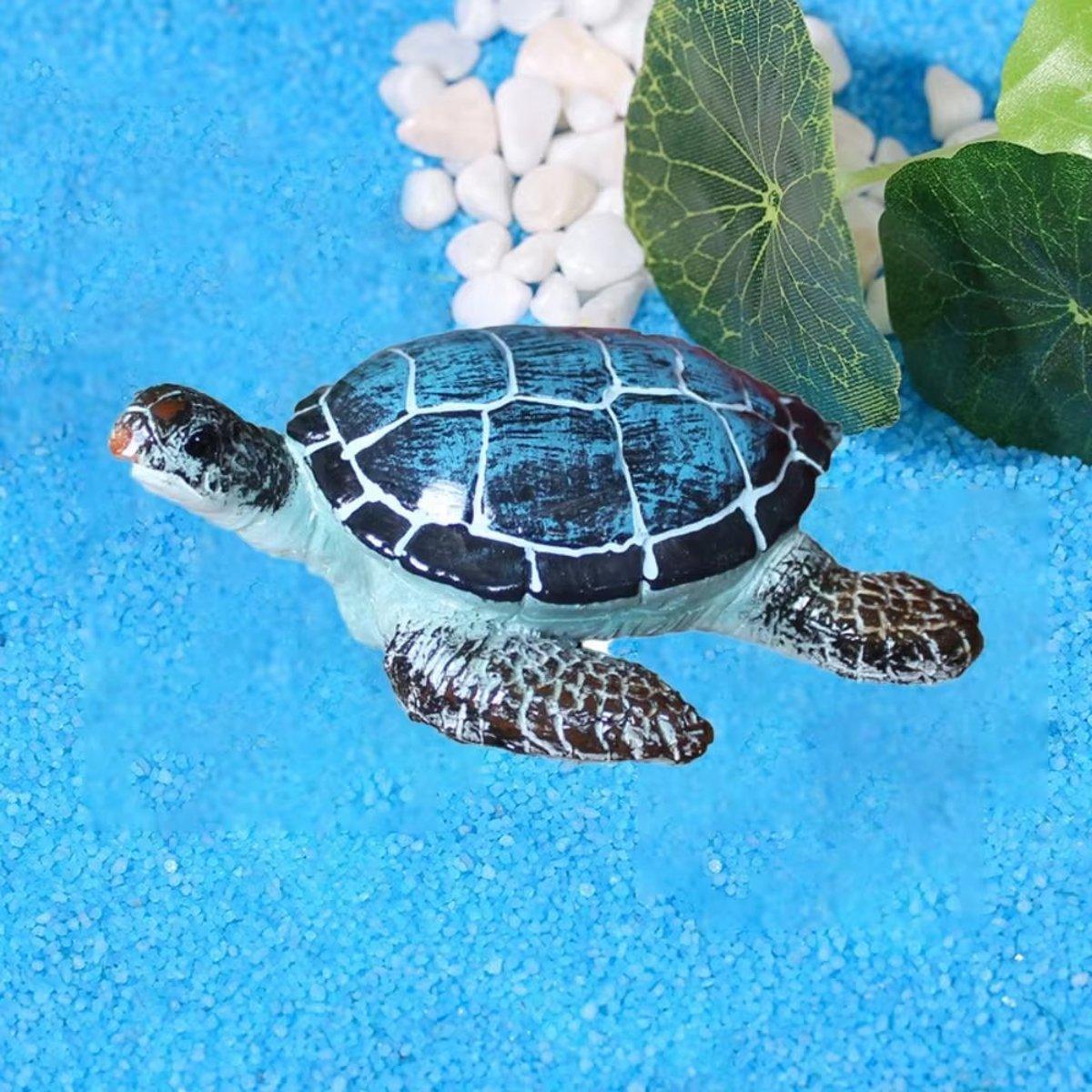 Resin Sea Turtle Aquarium Ornament Underwater Decor for Home and Fish Tank Use