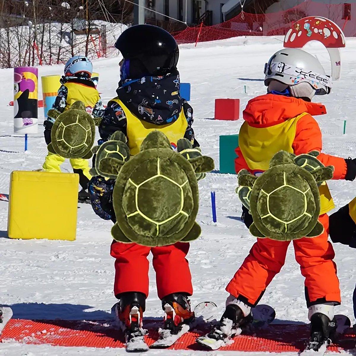 Ski Protection Plush Hip Pad Cartoon Turtle Skateboard Mat Snowboarding Gear - S