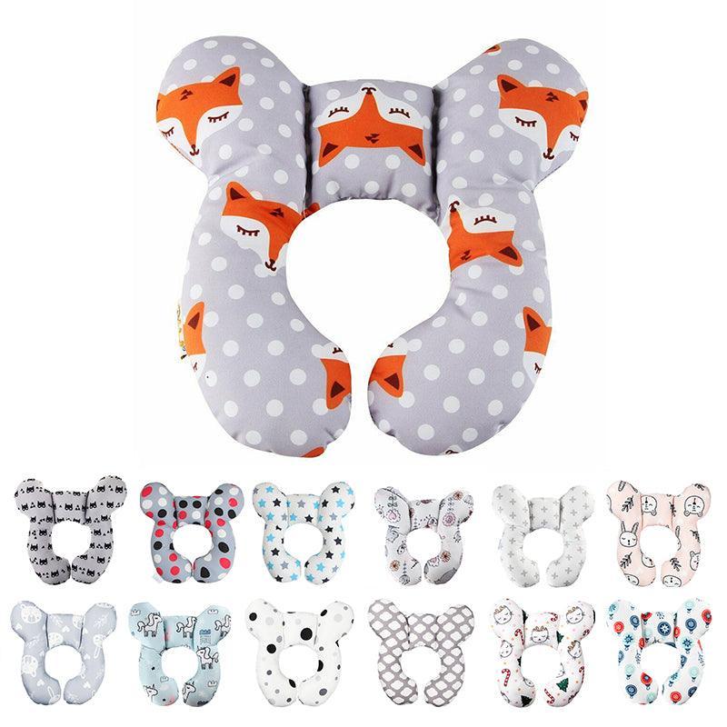 Baby Soft U-Shaped Auto Car Seat Stroller Head Neck Support Pillow Cushion Au - Cat