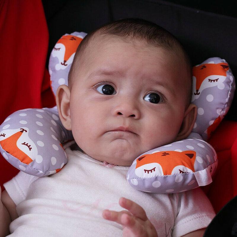 Baby Soft U-Shaped Auto Car Seat Stroller Head Neck Support Pillow Cushion Au - Cat