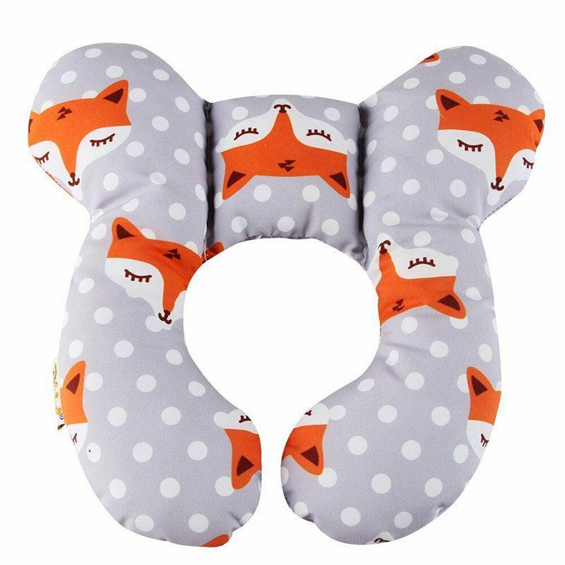Baby Soft U-Shaped Auto Car Seat Stroller Head Neck Support Pillow Cushion Au - Cat