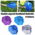 2-Layer Outdoor Foldable Sun Umbrella Hat Fishing Camping Headwear Cap Head Hat - Blue