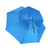 2-Layer Outdoor Foldable Sun Umbrella Hat Fishing Camping Headwear Cap Head Hat - Blue
