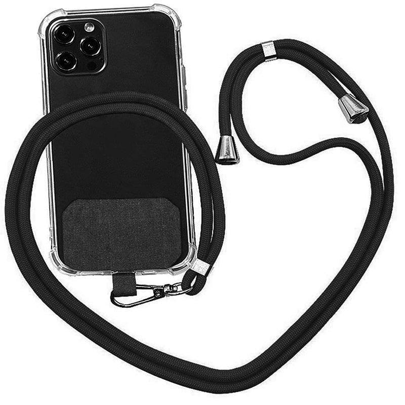 Adjustable Phone Lanyard with Patch for Most Cases Neck Strap Holder - Green