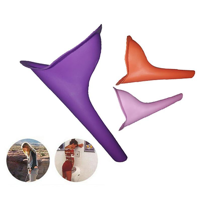 3X Portable Female Woman Ladies She Urinal Urine Wee Funnel Camping Travel Loo