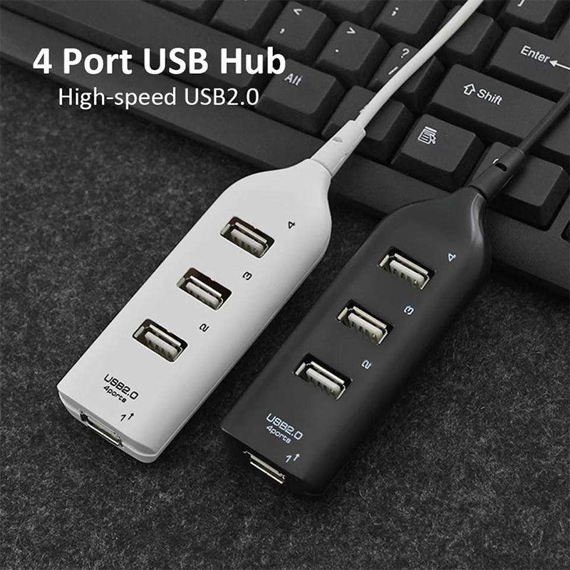 Multi Usb Hub 4 Port High Speed Slim Compact Expansion Smart Splitter Oz Au - White