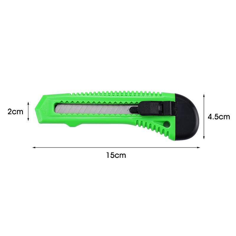 1/2/3PCS Utility Stanley Knife With Blades Blade Retractable Heavy Duty Box Cutter - 3Colour