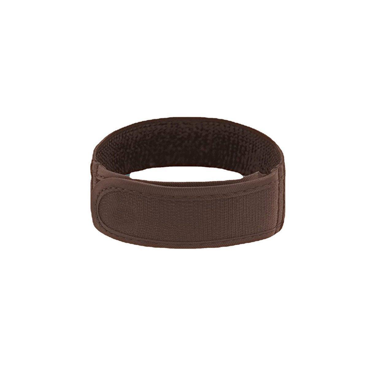 Adjustable Elastic Nylon Belt No Buckle Velcro Leisure Convenient Waistband - Black-M