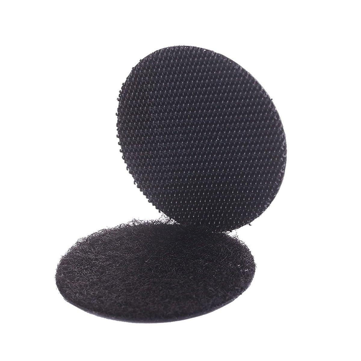 Strong Sticky Round Self Adhesive Dots DIY Bond Tape No Mark Fasteners - Black 20Pairs - 20mm