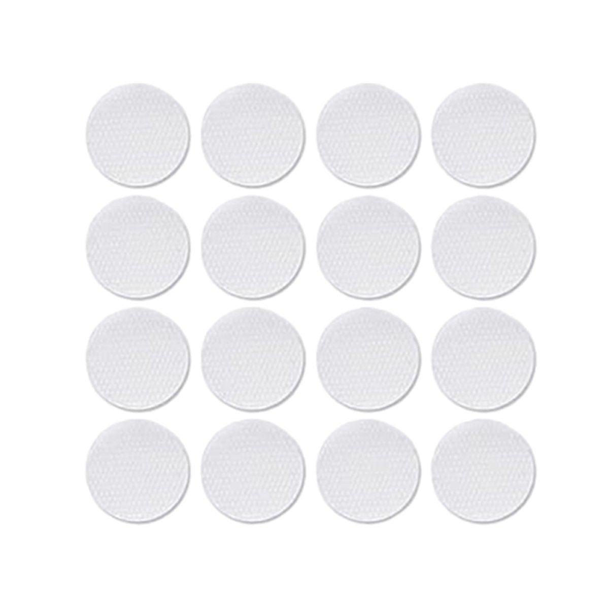 Strong Sticky Round Self Adhesive Dots DIY Bond Tape No Mark Fasteners - White 4Pairs - 50mm