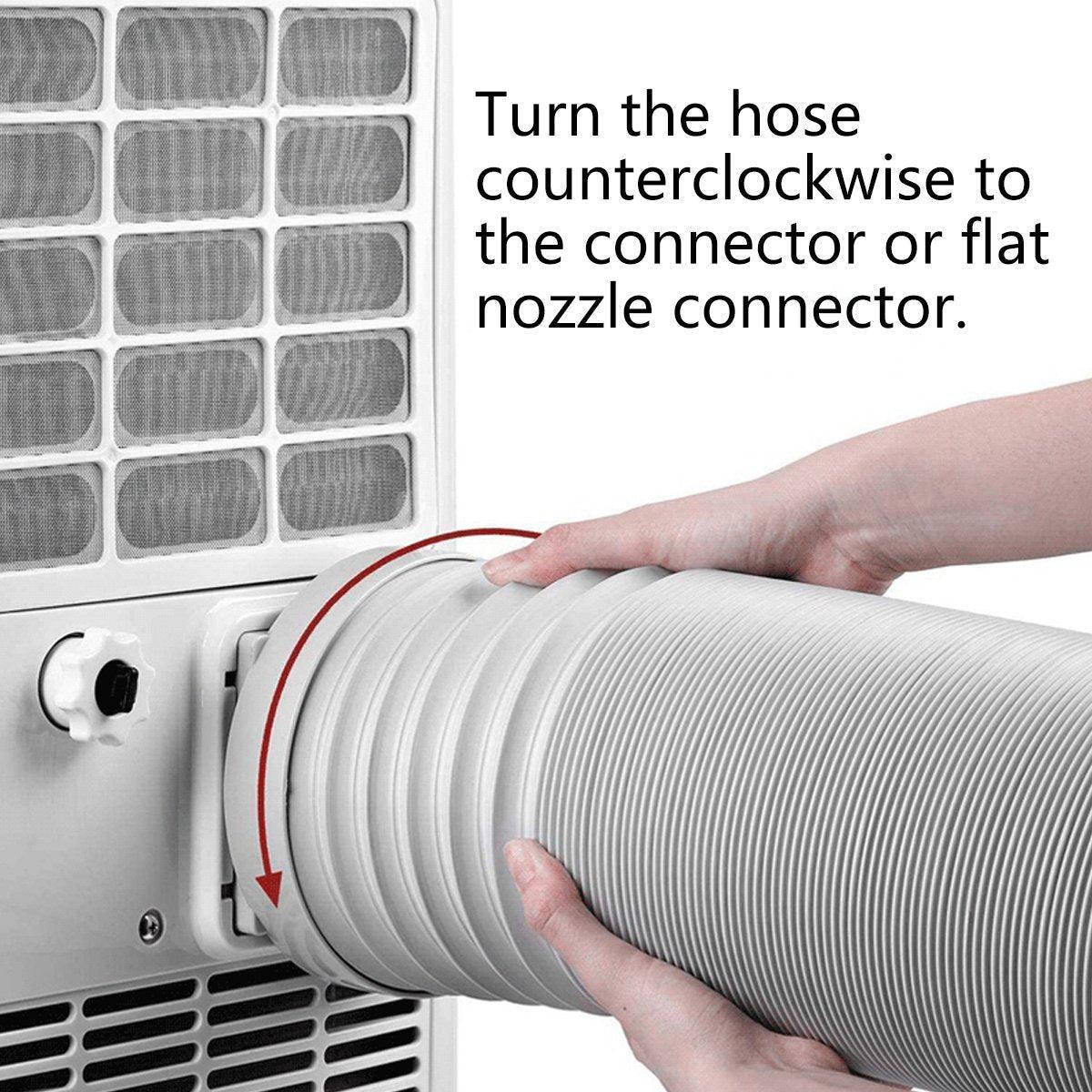 Portable Air Conditioner Exhaust Hose 13/15cm Extendable Vent Pipe PP Steel Wire - 2m x 13cm