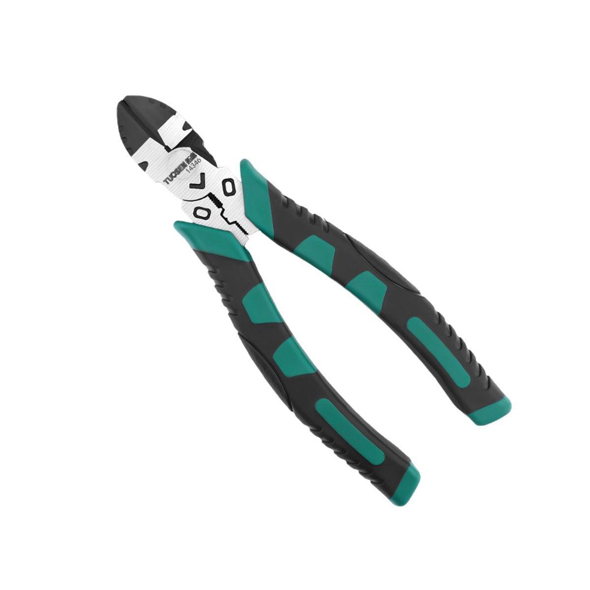 Labor-Saving Multi-Functional Tiger Pliers Flat Needle-Nose Diagonal Wire Pliers - Nose pliers-8inch