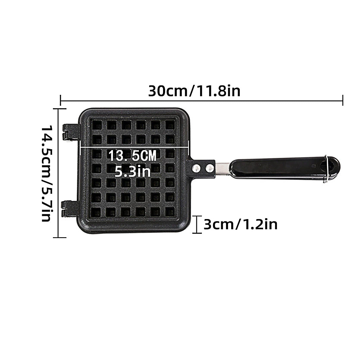 Waffle Pan Mould DIY Cake Baking Tool Lattice Muffin Mold Tray for Kitchen Oven