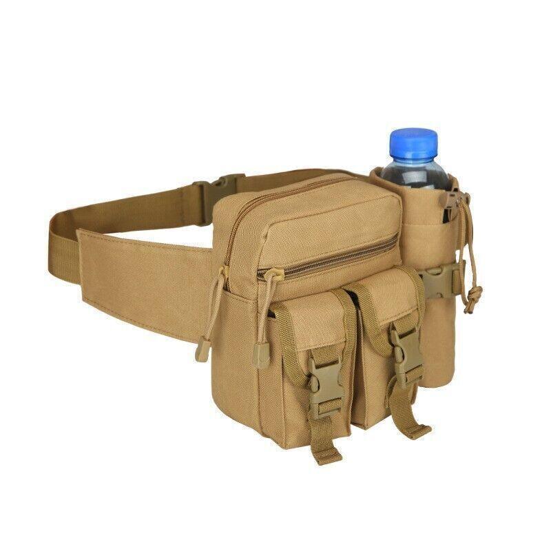 Tactical Waist Bag Belt Military Fanny Pack Pouches Buckle Men Bum Utility - Army Green