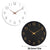 12 Inch Digital Wall Clock Simple Hanging Watch for Living Room Home Decoration - Black