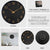 12 Inch Digital Wall Clock Simple Hanging Watch for Living Room Home Decoration - Black