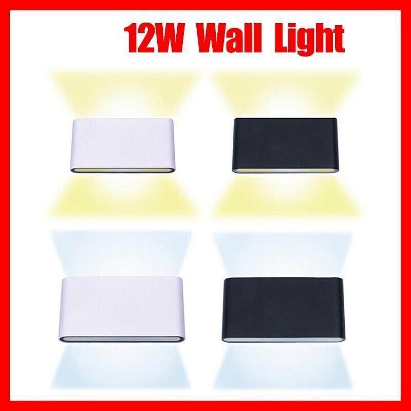 LED Wall Light IP65 Waterproof Modern Up Down Outdoor Indoor Sconce Lamp - Wall Light-White-Warm