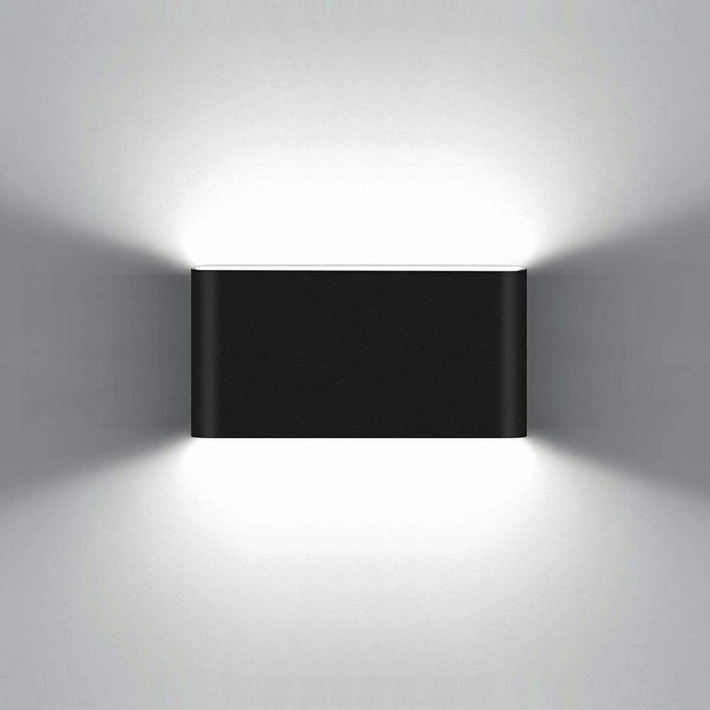 LED Wall Light IP65 Waterproof Modern Up Down Outdoor Indoor Sconce Lamp - Wall Light-White-Warm