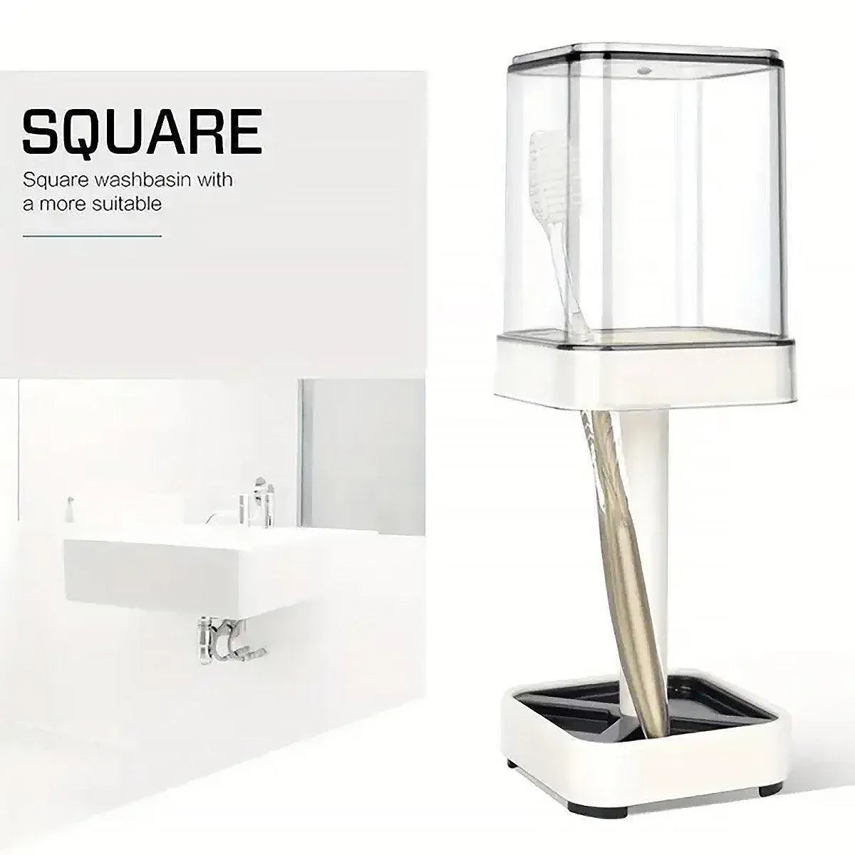 Covered Toothbrush Storage Holder