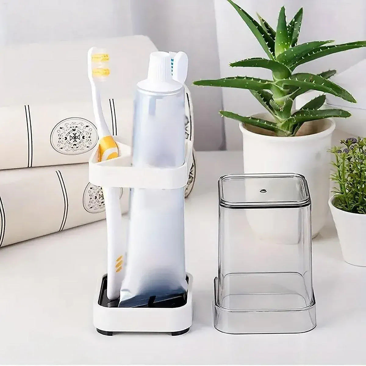 Covered Toothbrush Storage Holder