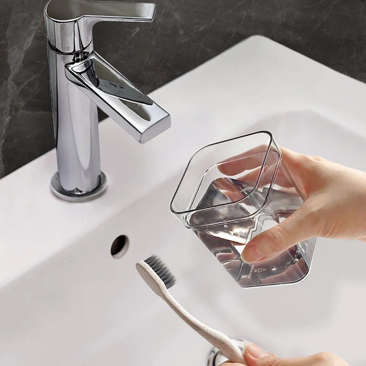 Covered Toothbrush Storage Holder