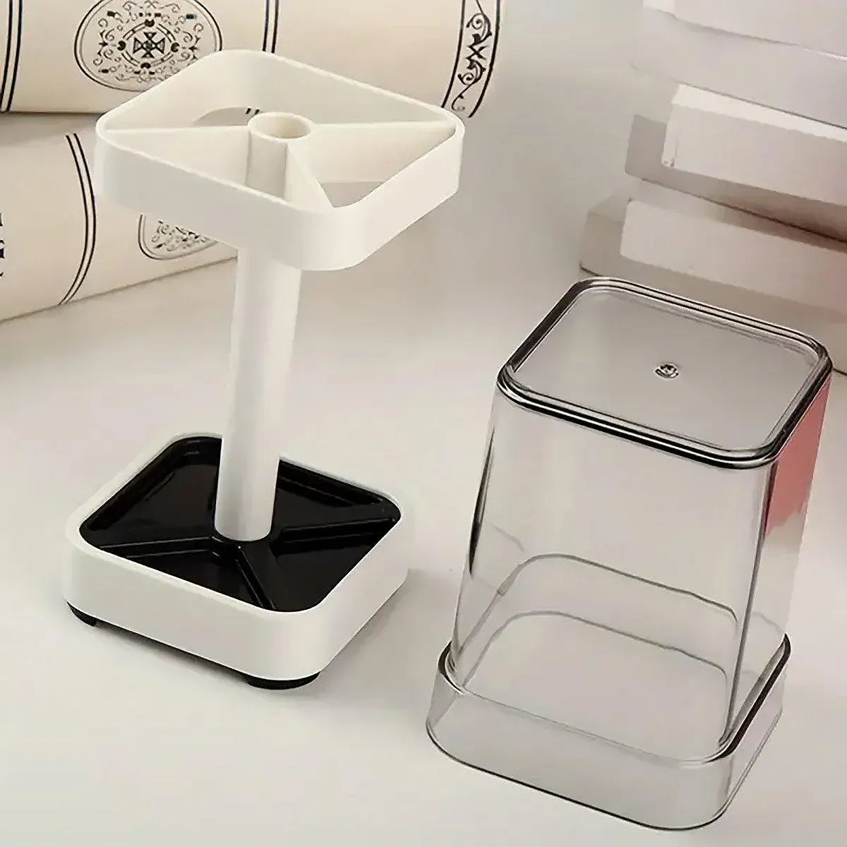Covered Toothbrush Storage Holder