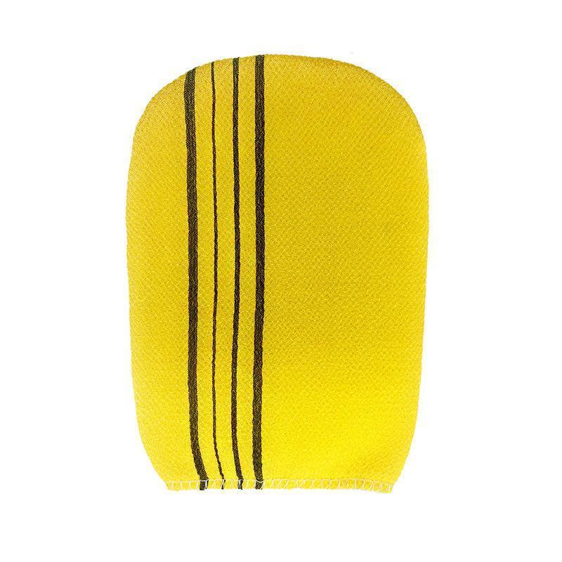 Fiber Cleaner Bath Glove Exfoliating Towel Body Rub Shower Scrub Glove Washcloth - Blue