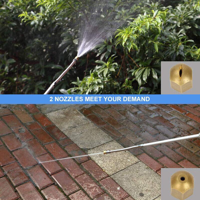 2 In1 High Pressure Washer Sprayer Spray Jet Nozzle Car Cleaner Garden Watering Tool
