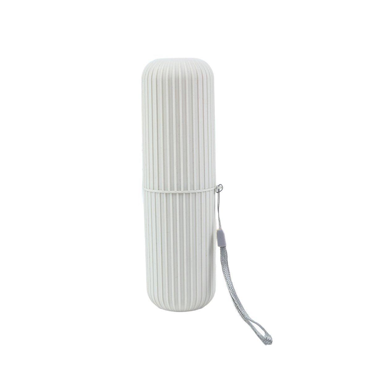 Travel Toothbrush and Toothpaste Holder Portable Bathroom Storage Box Case Cover - Grey