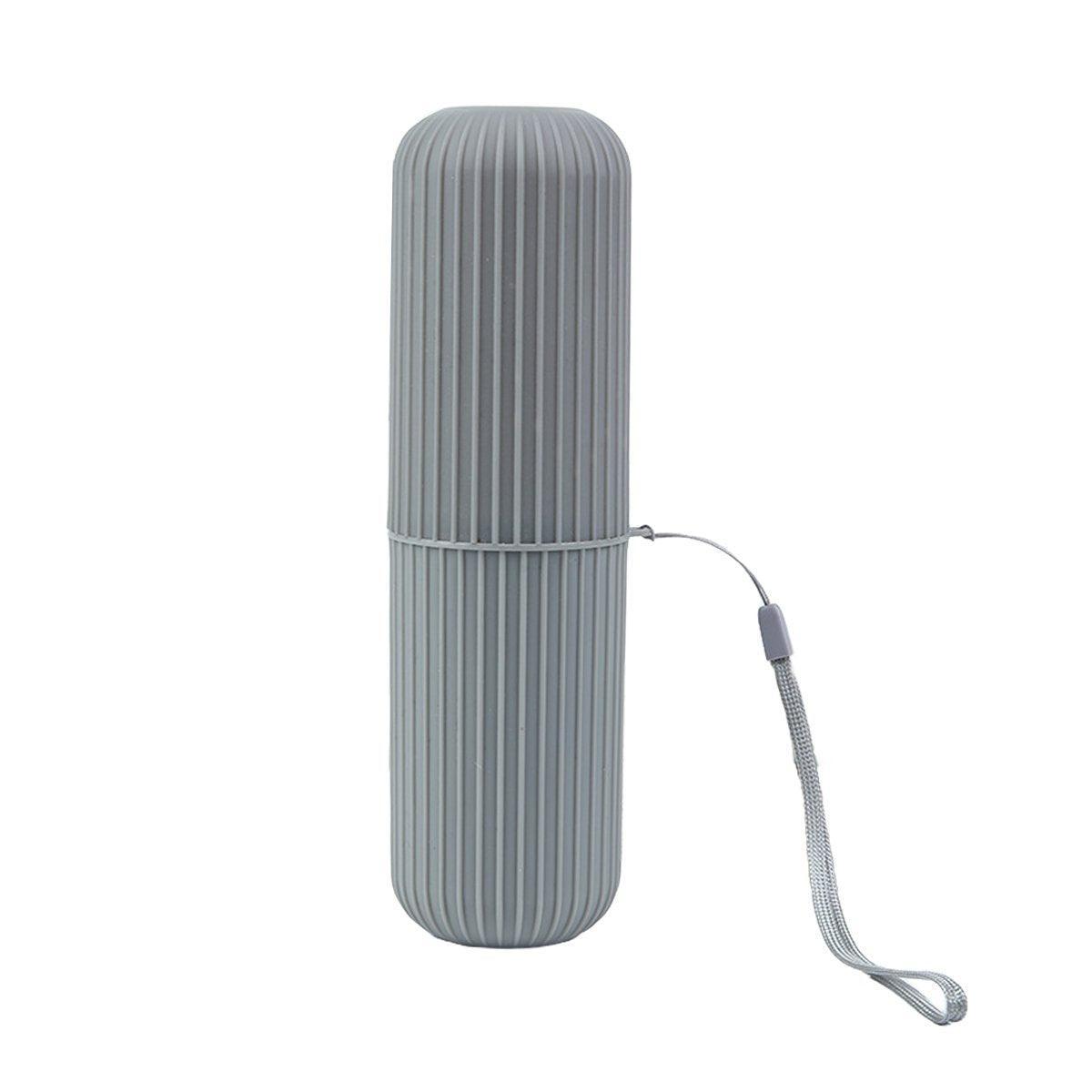 Travel Toothbrush and Toothpaste Holder Portable Bathroom Storage Box Case Cover - Green