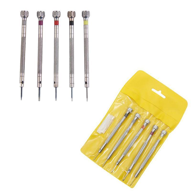 5X Precision Screwdriver Eyeglasses Watch Jewelry Watchmaker Repair Tool Set
