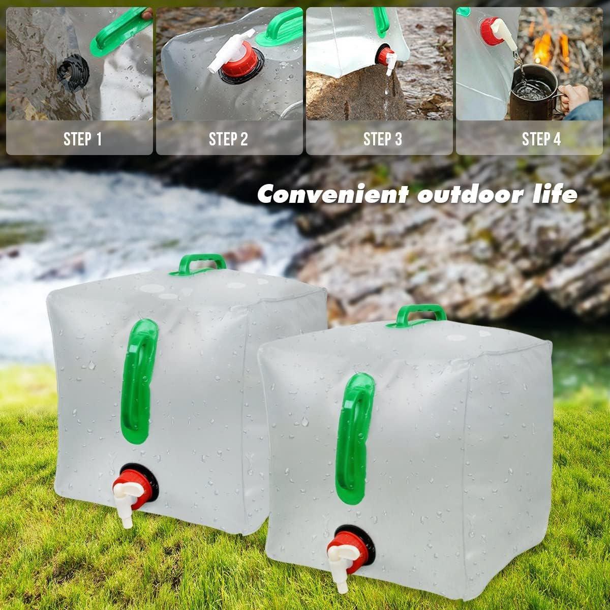 Portable Folding Water Bag Compression Bucket Outdoor Sports Cycling Equipment - 15L