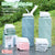 620ml Silicone Folding Water Bottle Food Grade Outdoor Sports Kettle High Temp - Green