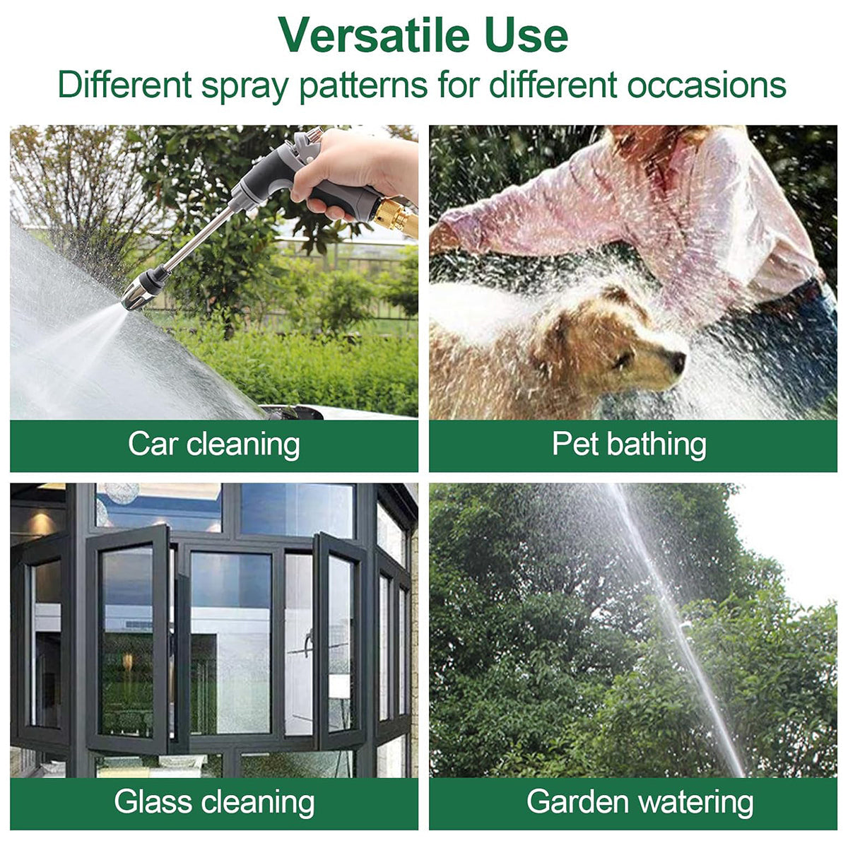 High Pressure Long Pole Water Spray Nozzle Household Car Wash Cleaning Sprayer - Car Wash Sprayer Set