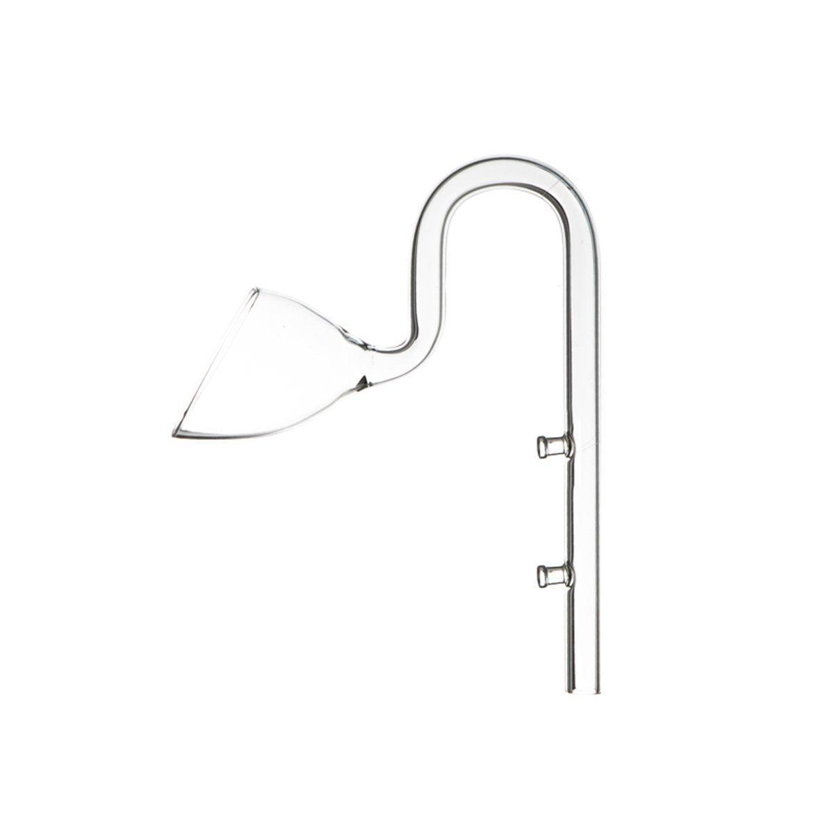 Aquarium Glass Inlet Outlet Pipe Fish Tank Filter Oil Film Remover Plant Holder - Lily inlet-16mm