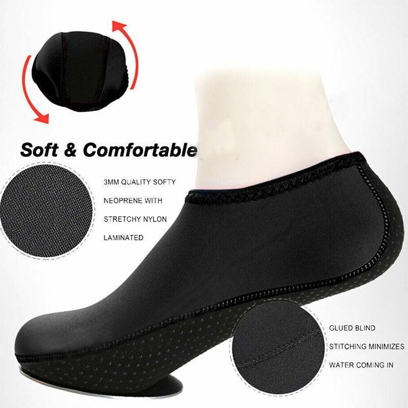 Unisex Water Shoes Slip On Aqua Socks Swim Surf Diving Yoga Exercise Reef Shoes - Blue-S