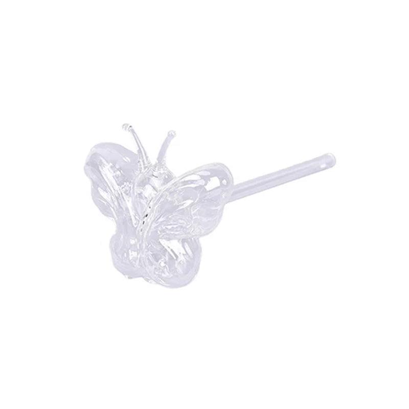Automatic Self Plant Watering Glass Bulbs Water Feeder Indoor Irrigation Outdoor - Butterfly