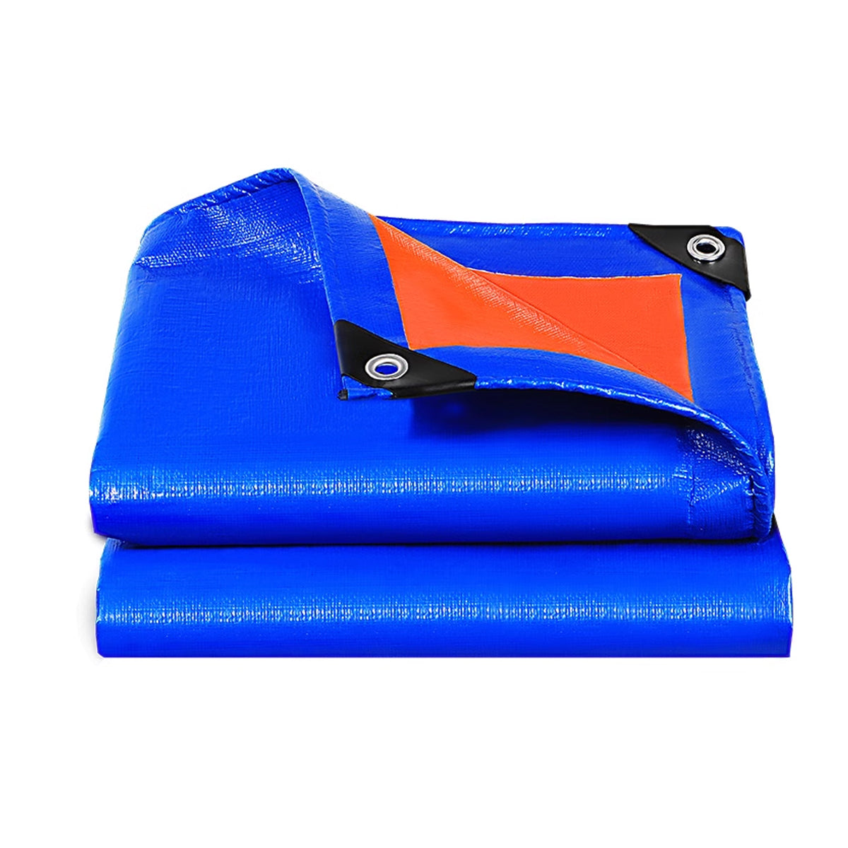 Waterproof Plastic Tarp Cover Heavy Duty Ground Sheet Rainproof Dustproof Blue - 2x3m