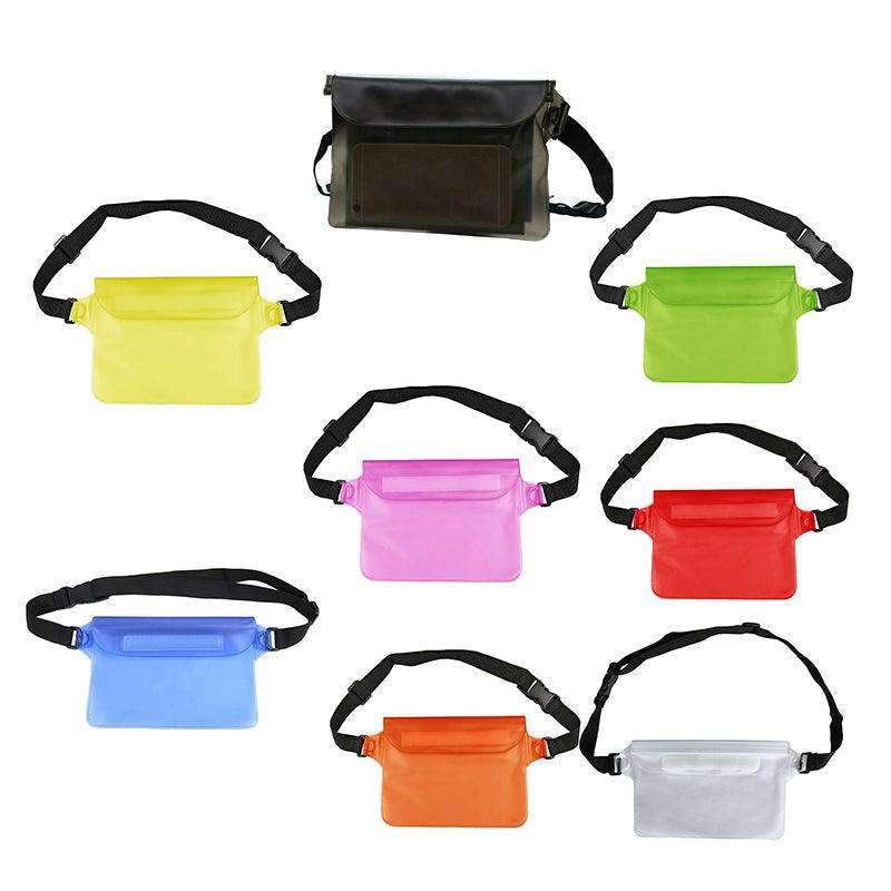 Waterproof Underwater Waist Belt Bum Bag Beach Swimming Boating Dry Phone Pouch - Grey