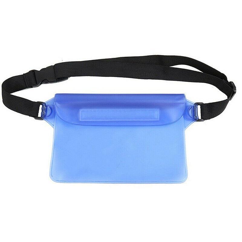 Waterproof Underwater Waist Belt Bum Bag Beach Swimming Boating Dry Phone Pouch - Orange
