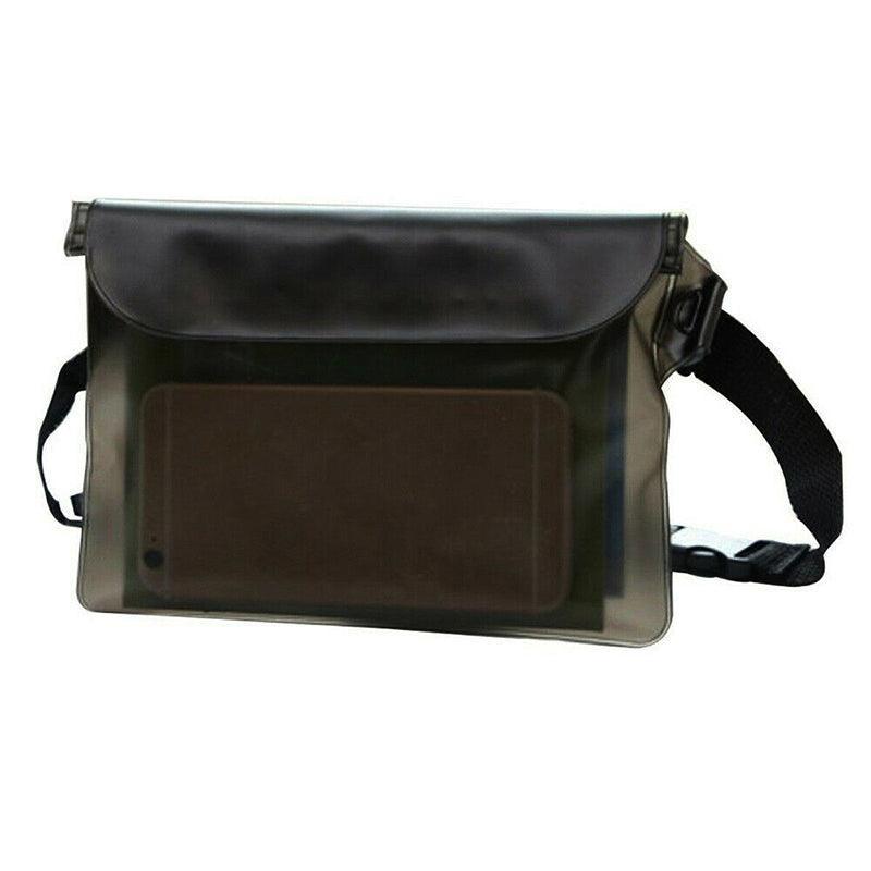 Waterproof Underwater Waist Belt Bum Bag Beach Swimming Boating Dry Phone Pouch - Orange