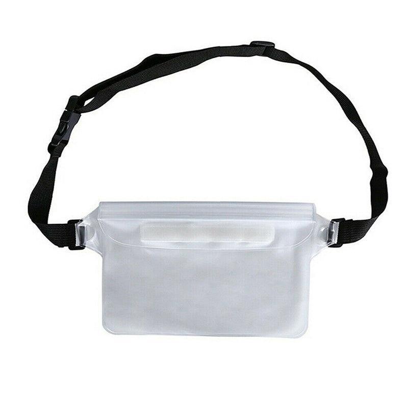 Waterproof Underwater Waist Belt Bum Bag Beach Swimming Boating Dry Phone Pouch - Red