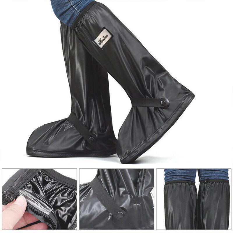 Waterproof Boot Gear Reusable Overshoe Rain Shoe Covers Anti-Slip Shoe Cover - XL