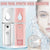 L2 Mini Nano Facial Mister With Top Mirror Rechargeable Cool Mist Sprayer  Au - White