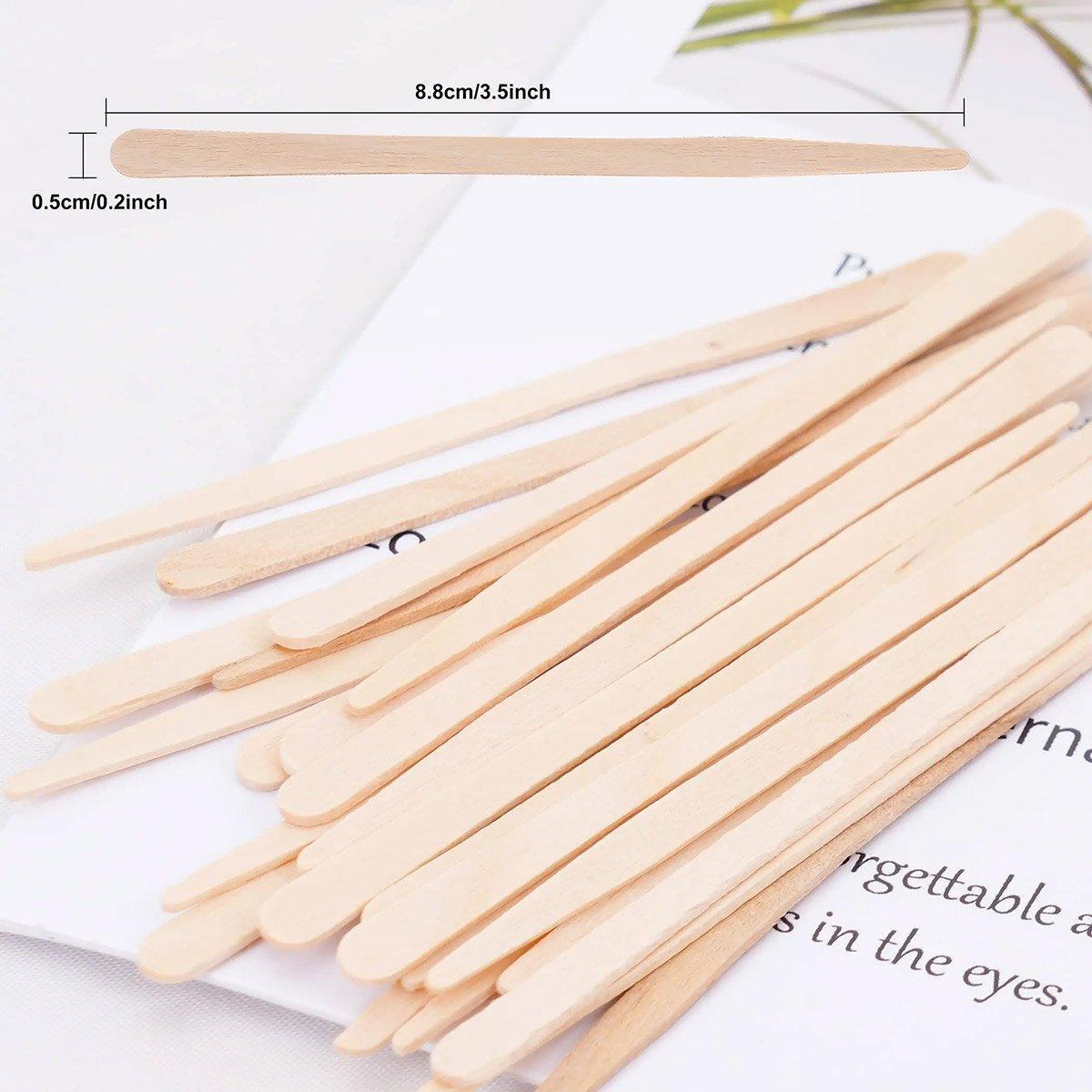 100pcs Beauty Shaving Wands Hair Removal Eyebrow Razors for Salon and Home Use - Flat