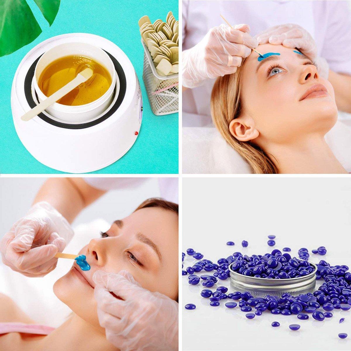 100pcs Beauty Shaving Wands Hair Removal Eyebrow Razors for Salon and Home Use - Flat