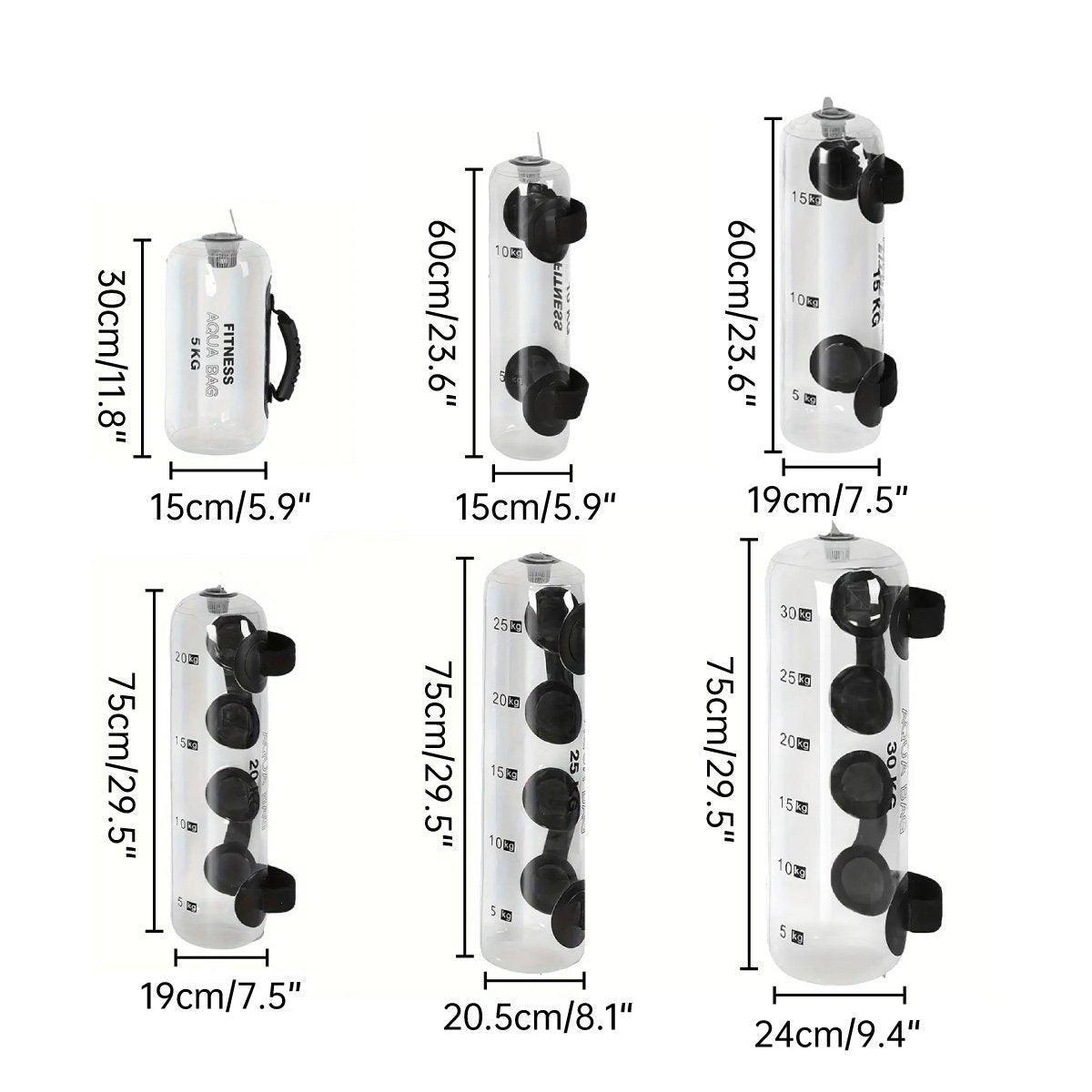 Adjustable Inflatable Water Weight Bag for Fitness Squat Strength Training Bag - 5kg