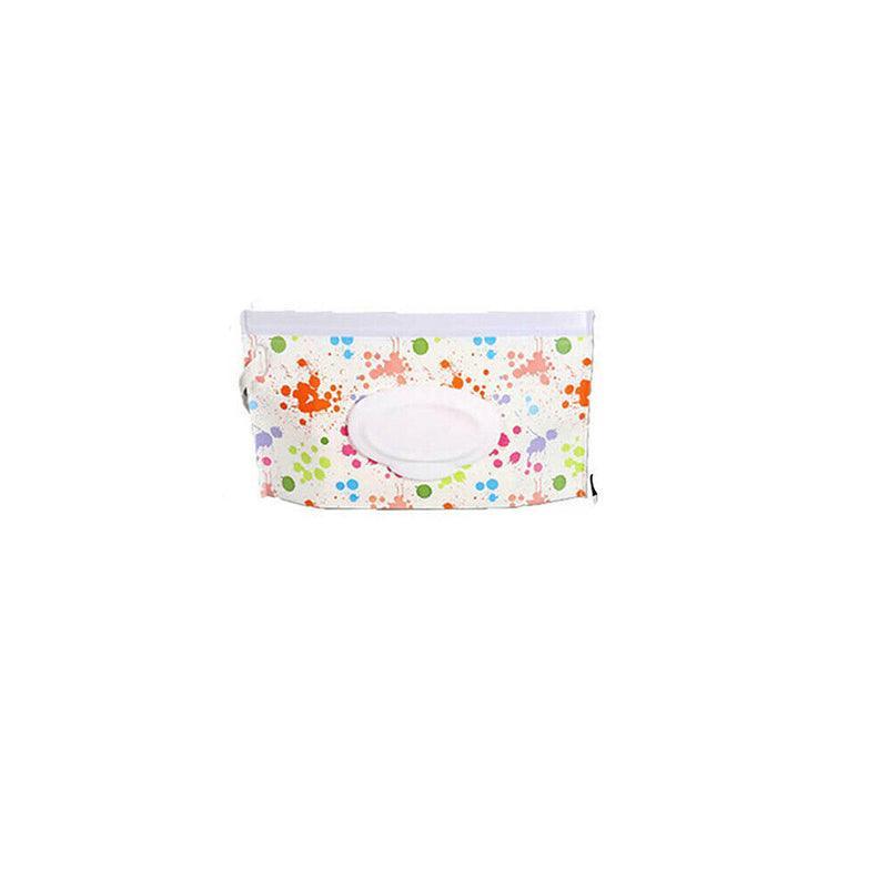Portable Wet Wipe Pouch Dispenser Bag Travel Reusable Tissue Case Holder Storage - White