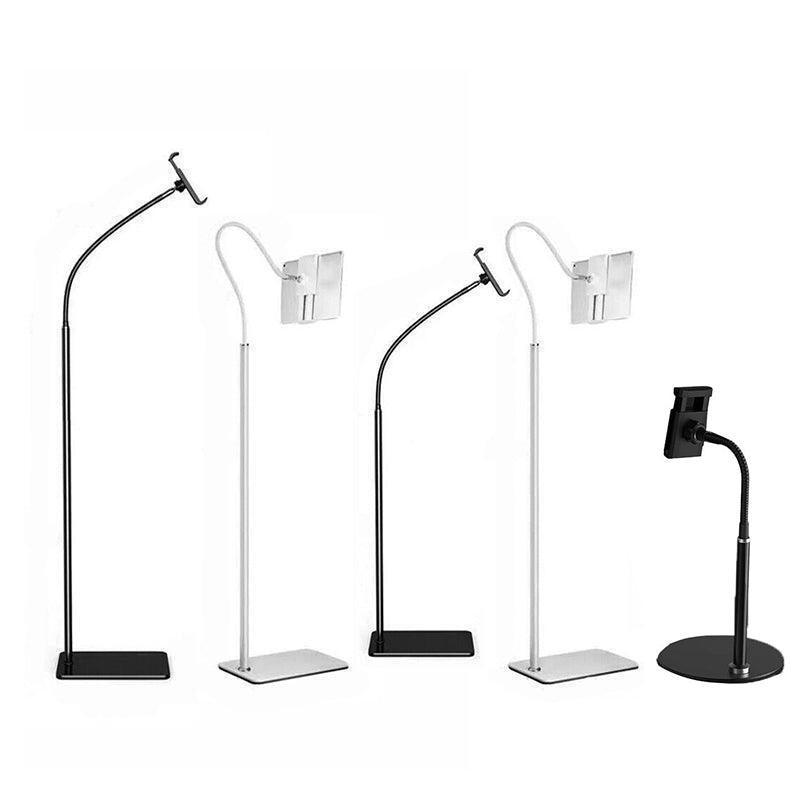 Adjustable Floor/Desk Stand Bed Lazy Mount Holder Arm Bracket For Phone Tablet - 6.5-9cm White(Desk Stand)